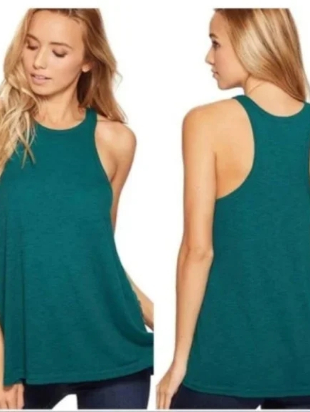 Free People High-Neck Racerback Swing Tank Top